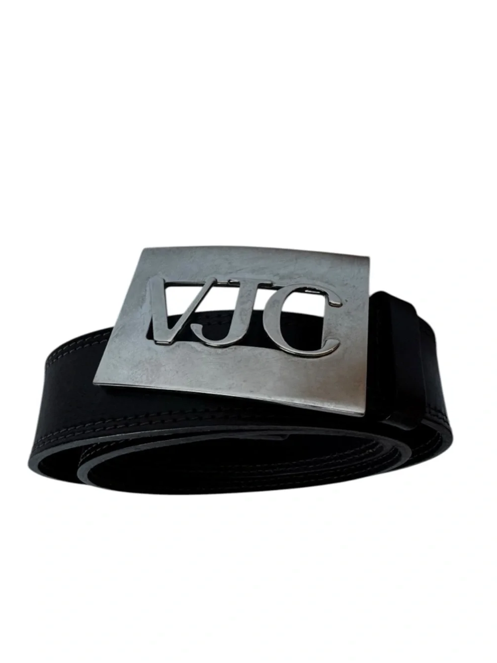 Versace Jeans Couture VJC Dark Brown Faux Leather Belt Size 95